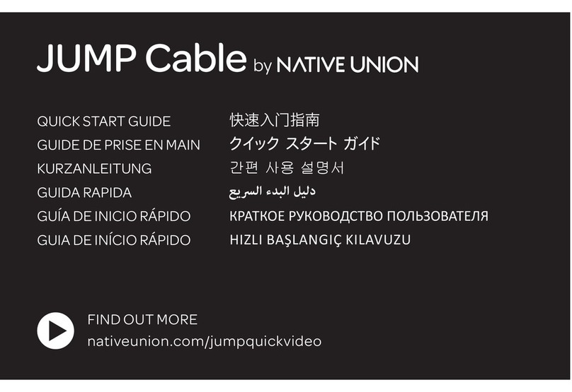 NATIVE UNION Jump Cable User manual