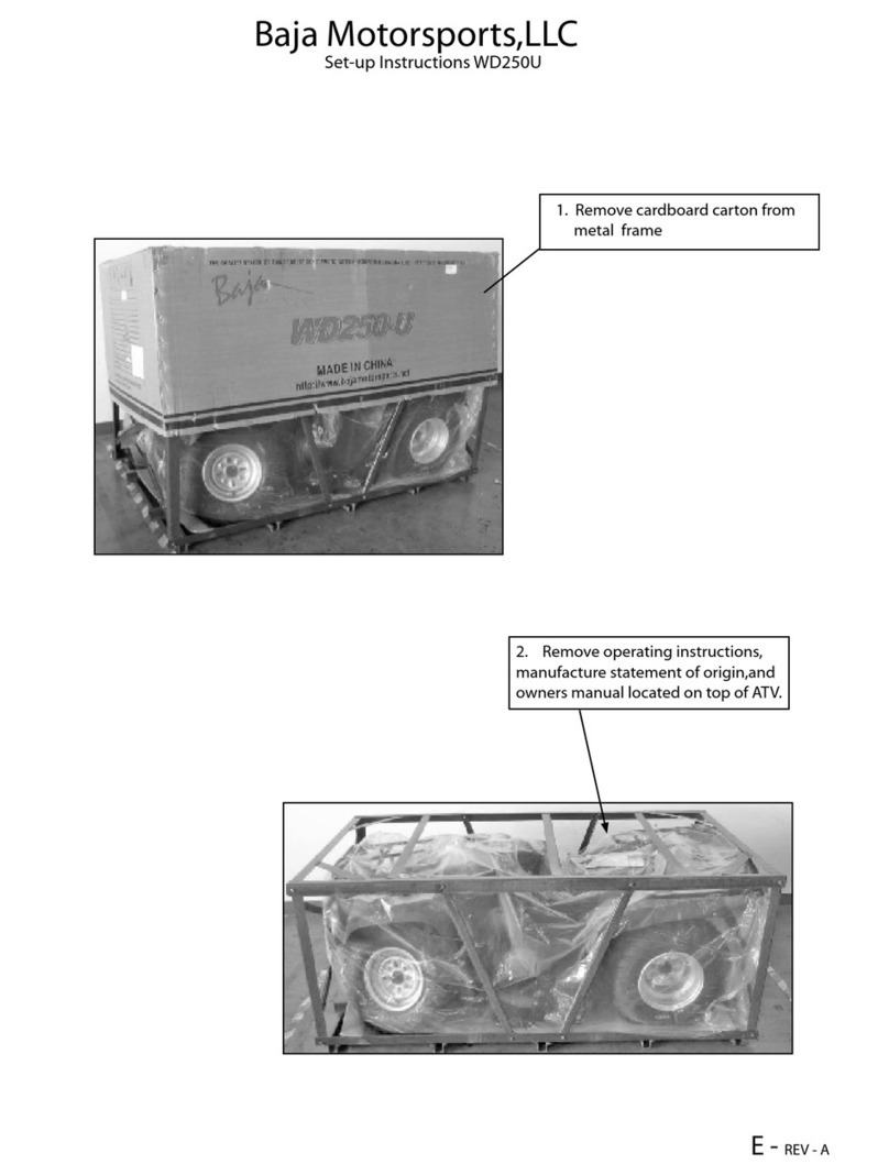 Bajaj Motorsport WD250U Setup instructions Bajaj Motorsport WD250U Setup instructions