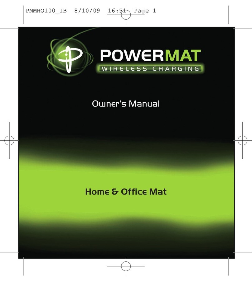 Powermat Home & Office Mat owner's manual