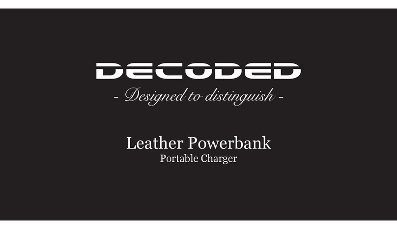 Decoded Leather Powerbank D4PB100 manual