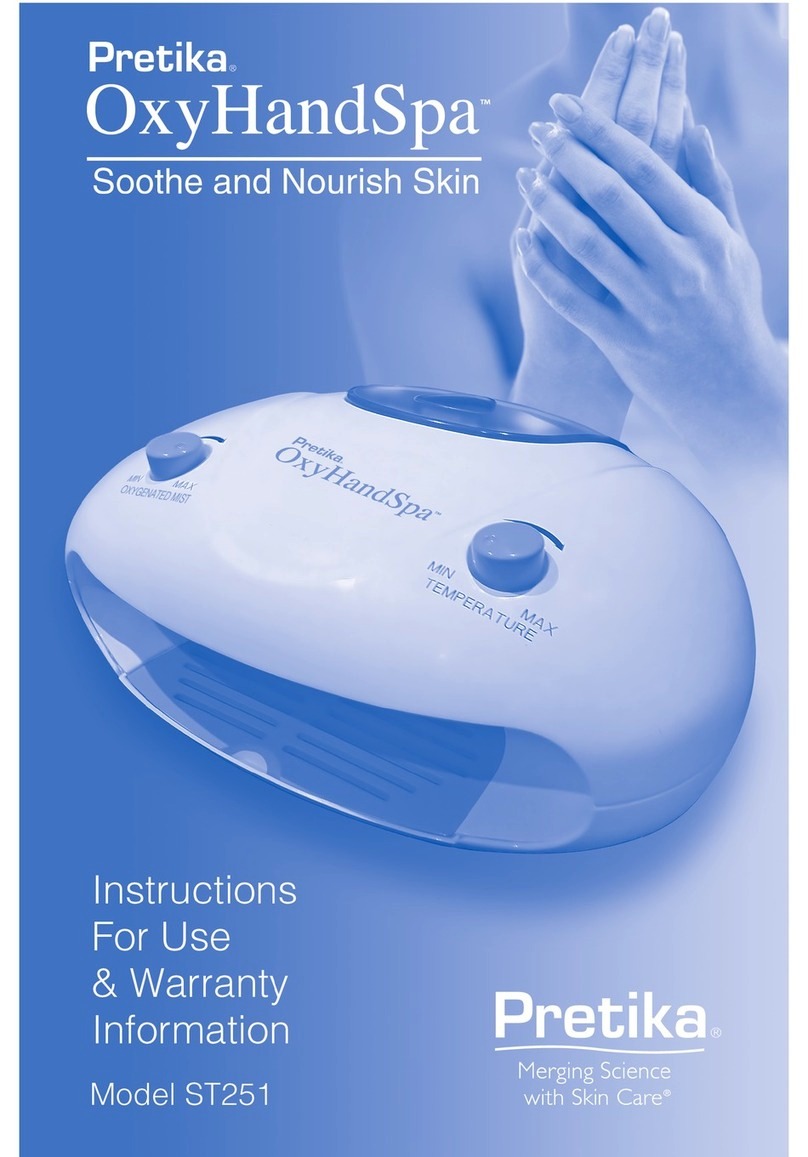 Pretika OxyHandSpa ST251 Instructions for use & warranty