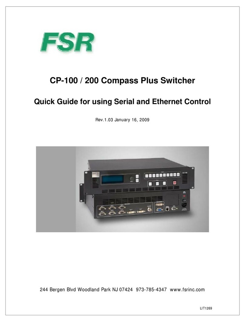 FSR CP-100 User manual