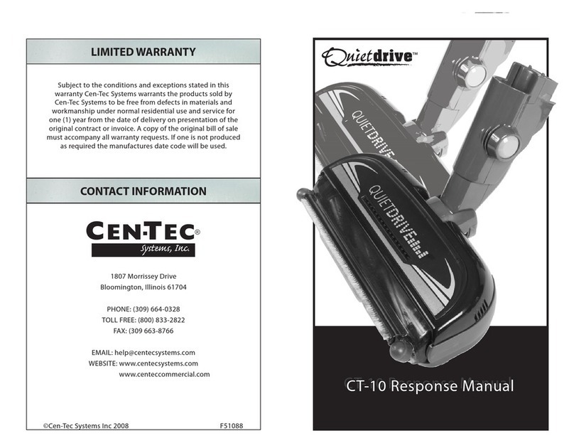 Cen-Tec QuietDrive CT-10 Response manual