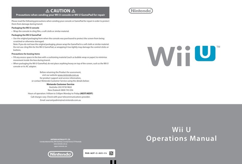 Nintendo Wii U Operation manual