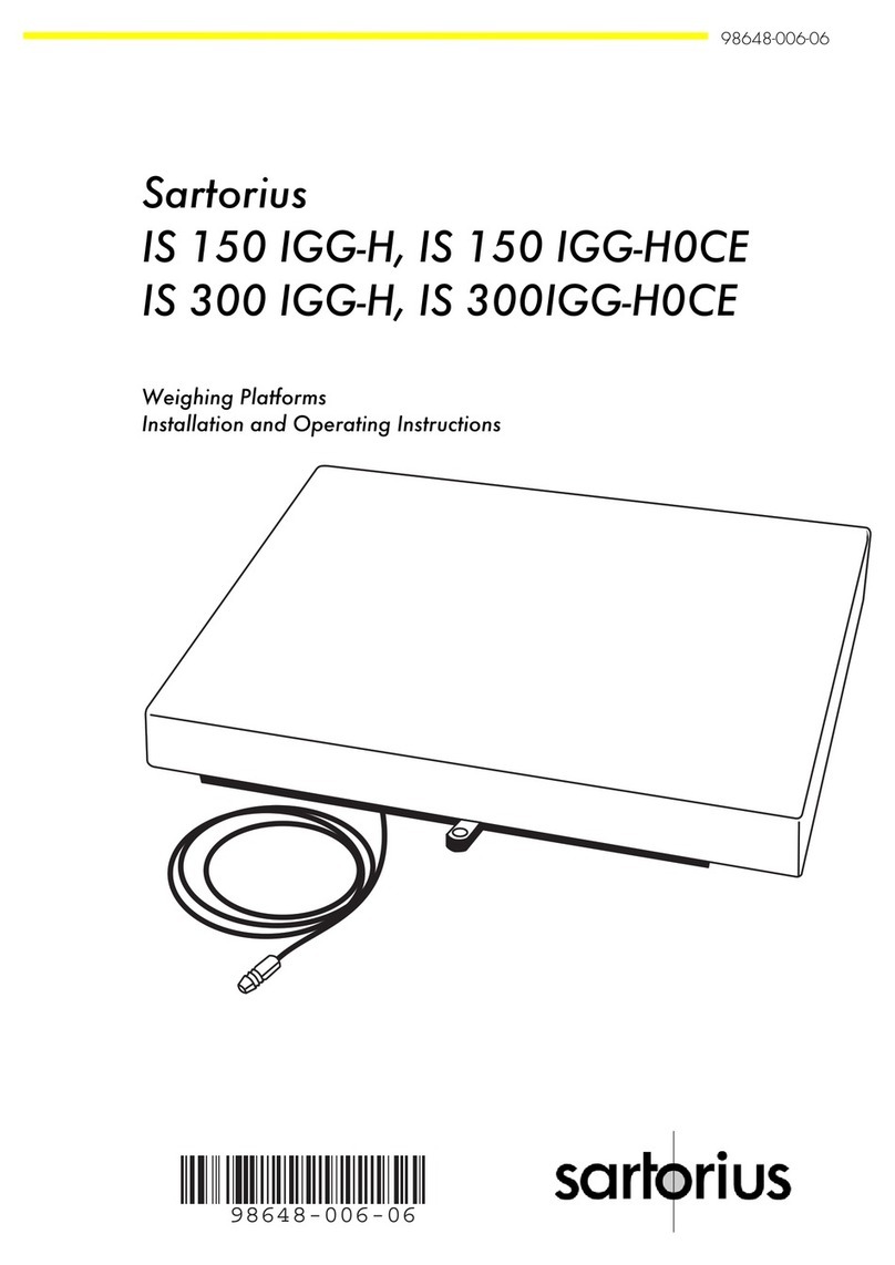 Sartorius IS 150 IGG-H User manual