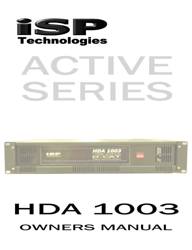 iSP HDA 1003 owner's manual