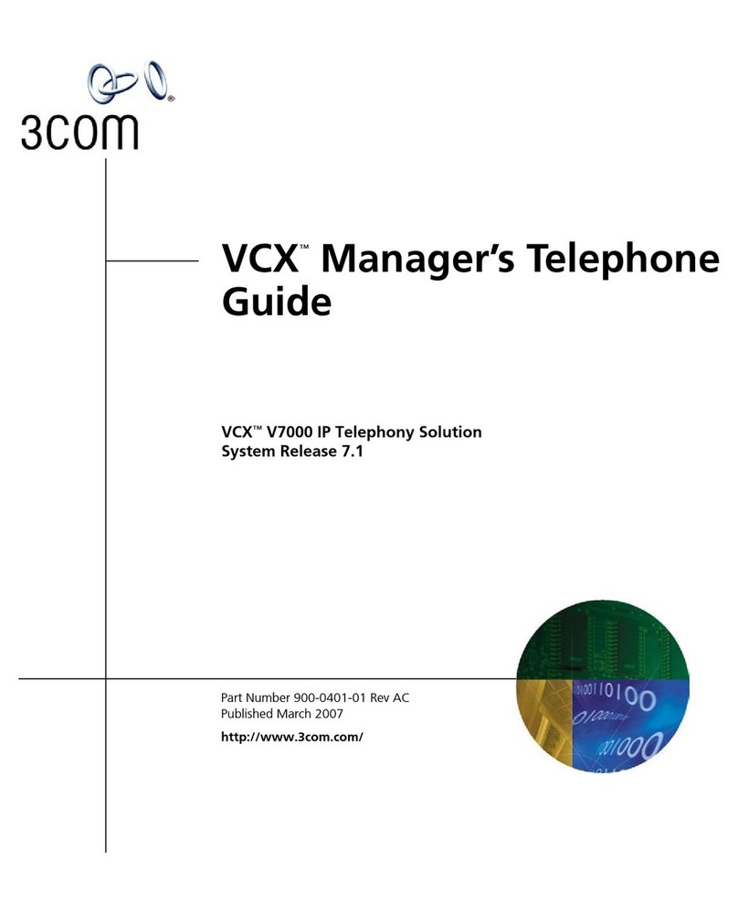 3Com VCX V7000 User manual