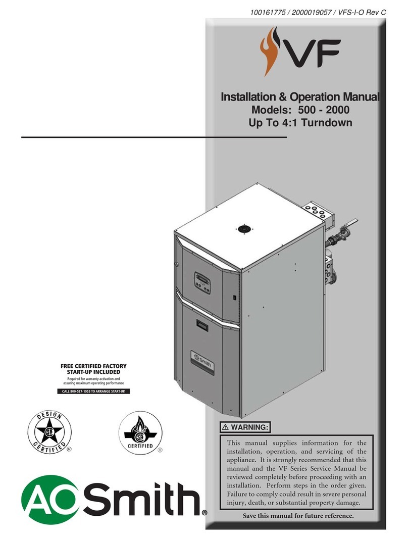 VF VWH0500N Installation & operation manual