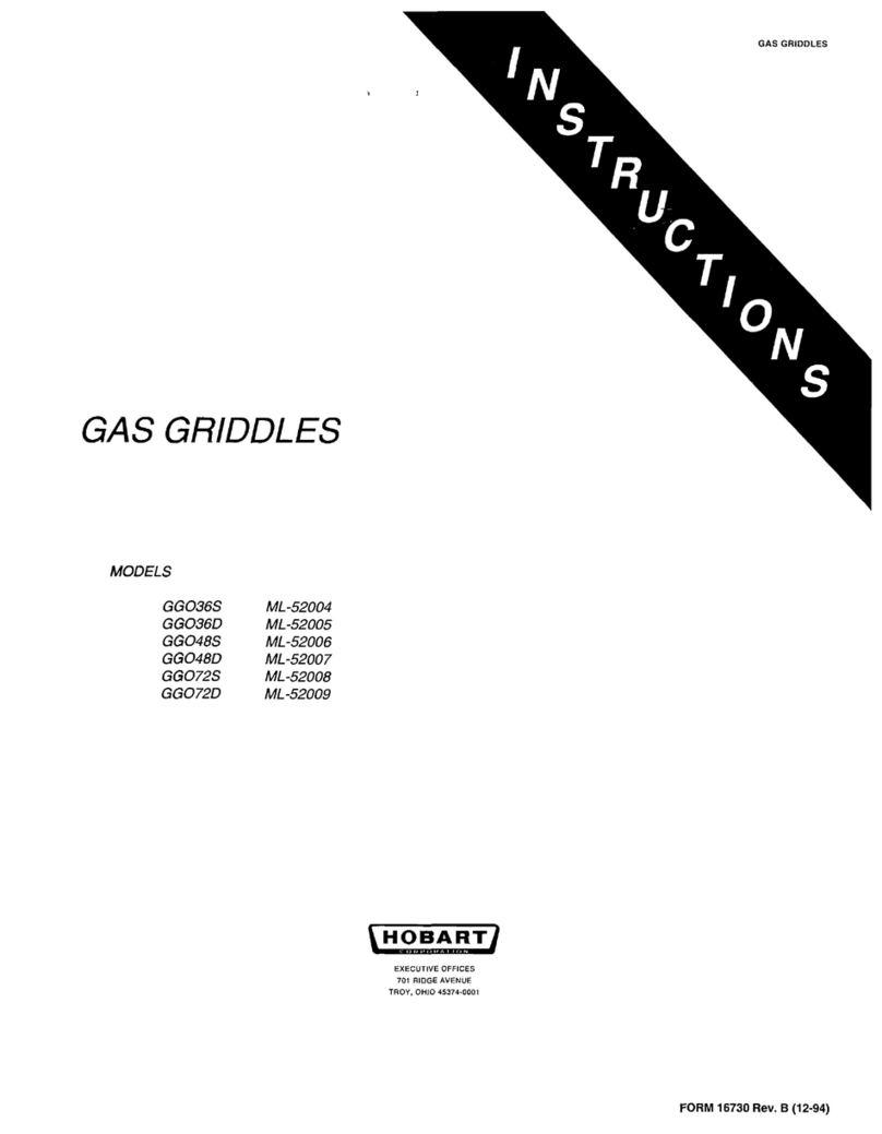 Hobart GGO36S instruction manual