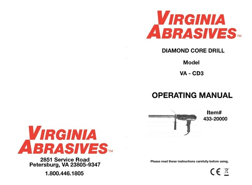 virginia abraives VA-CD3 operating manual