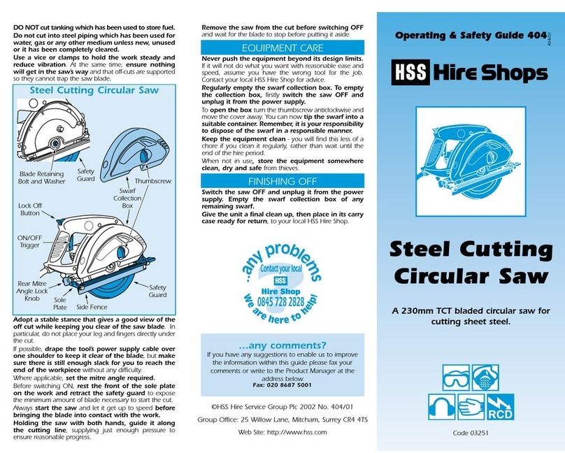HSS Hire 404 Operating & safety guide