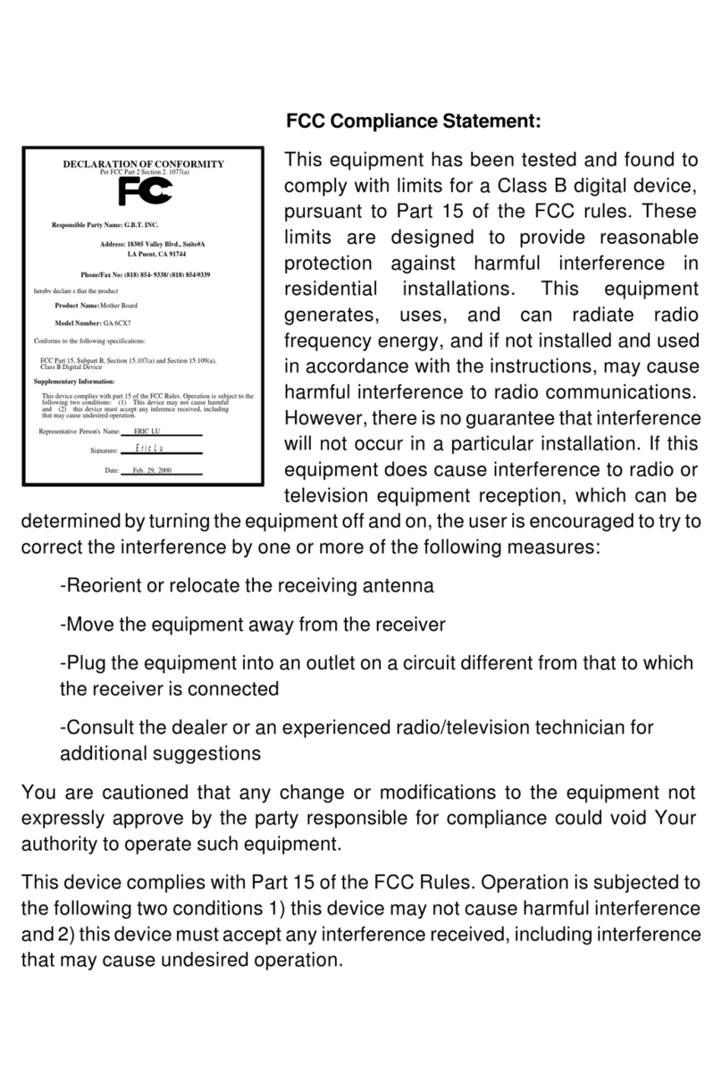Gigabyte 6CX7 Series user manual
