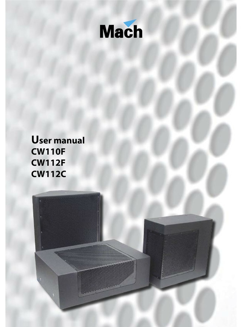 Mach CW110F User manual