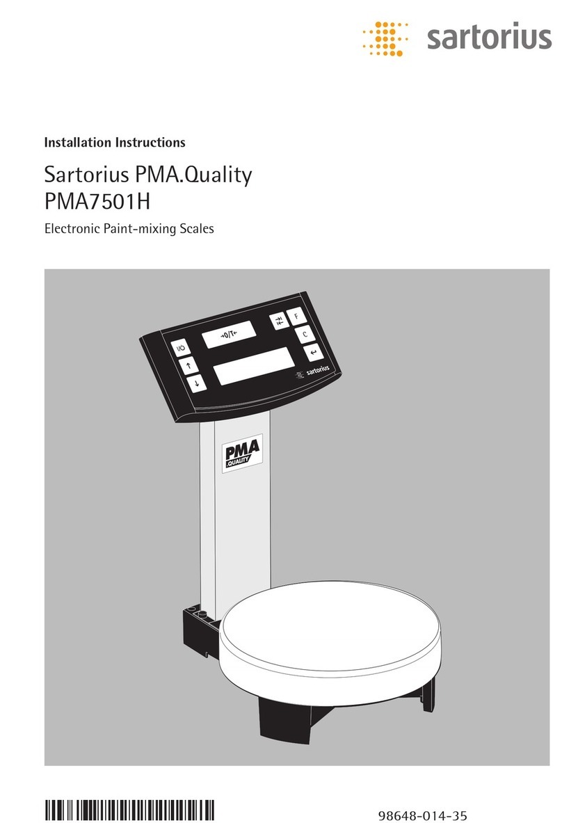 Sartorius PMA.Quality PMA7501H User manual Sartorius PMA.Quality PMA7501H User manual