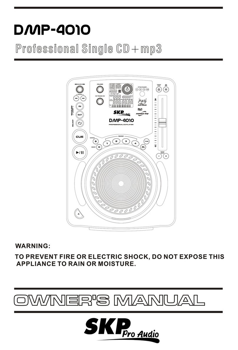 SKP Pro Audio DMP-4010 owner's manual SKP Pro Audio DMP-4010 owner's manual