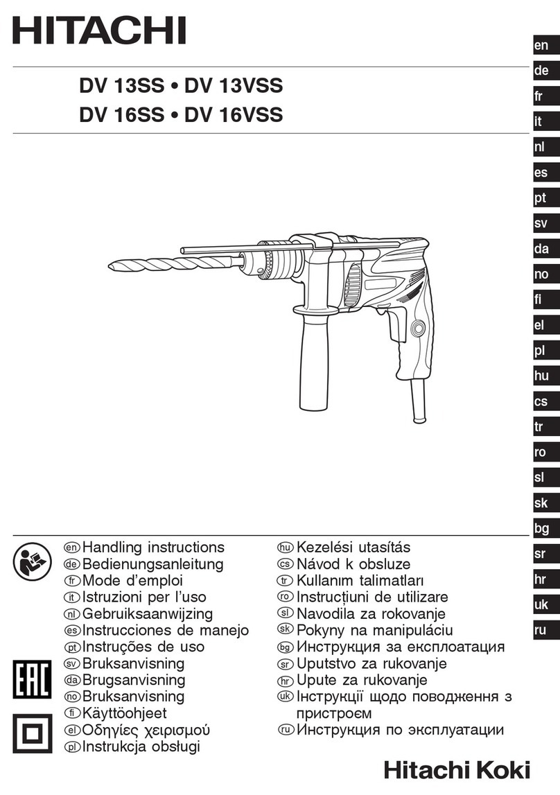 Hitachi DV 13SS User manual