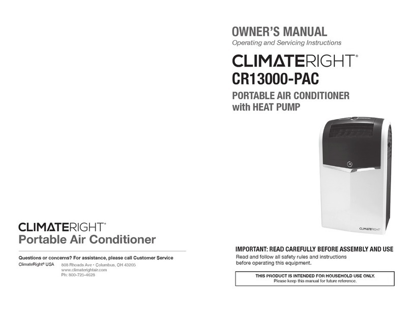 ClimateRight CR13000-PAC User manual