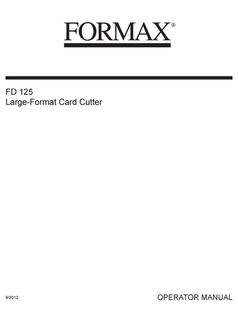 Formax FD 125 User manual Formax FD 125 User manual