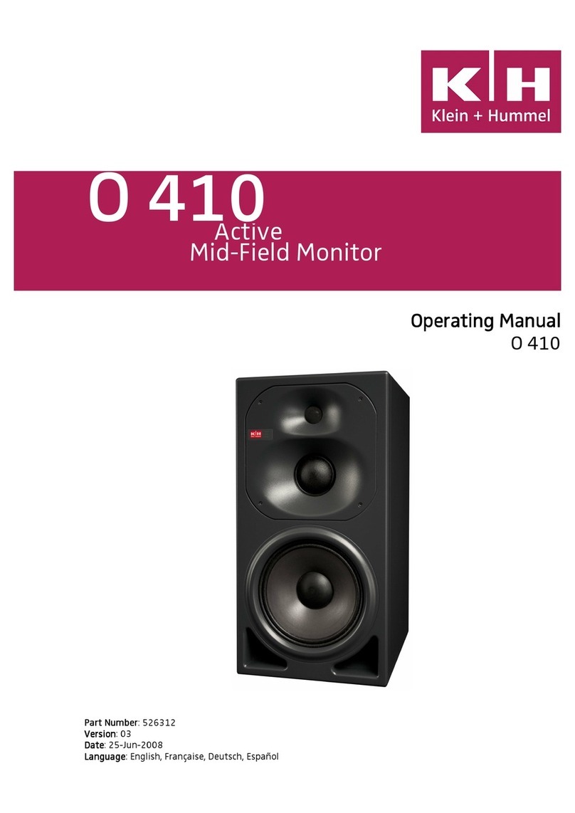 Klein + Hummel O 410 User manual