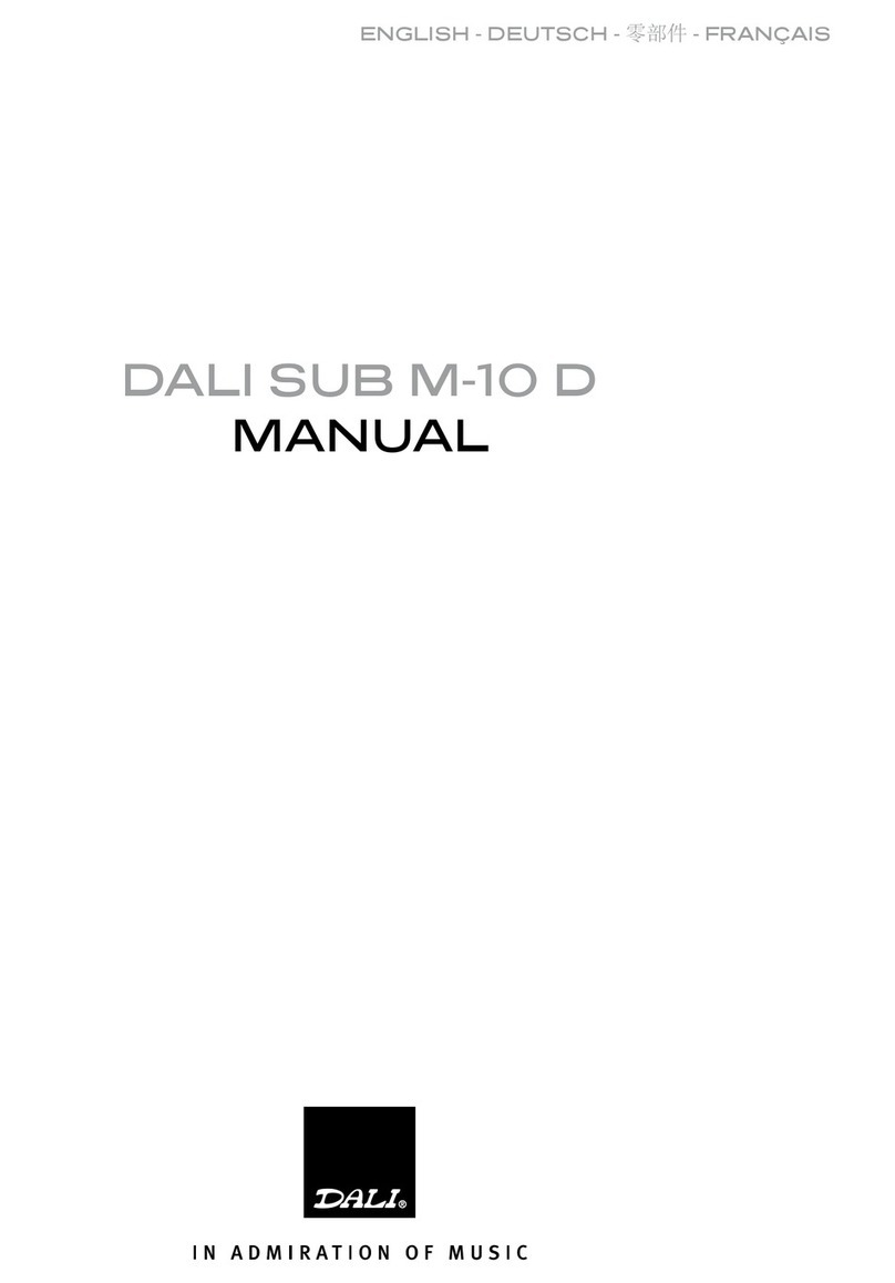Dali SUB M-10 D instruction manual