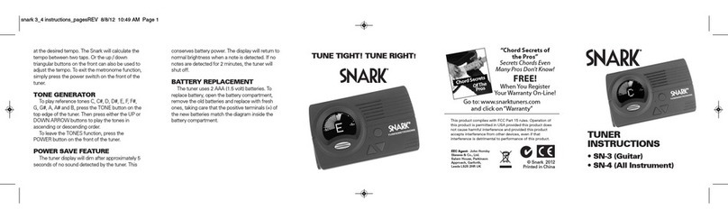 Snark SN-3 User manual
