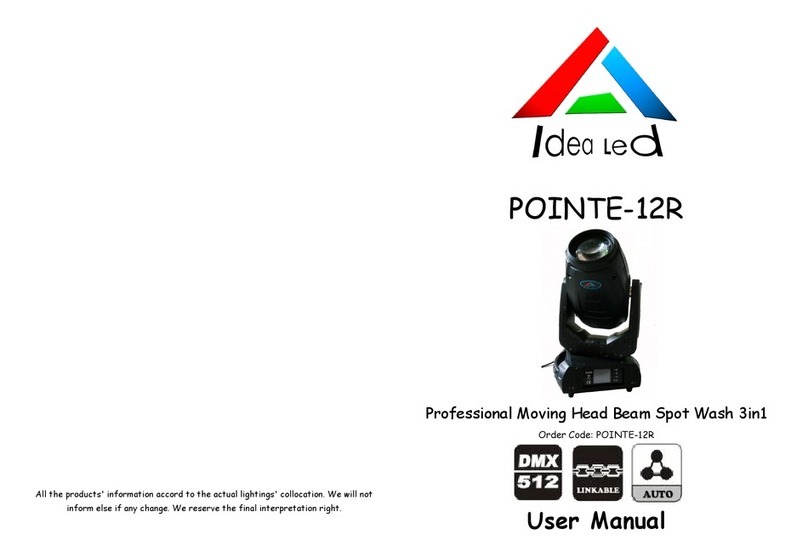 idea led POINTE-12R user manual idea led POINTE-12R user manual