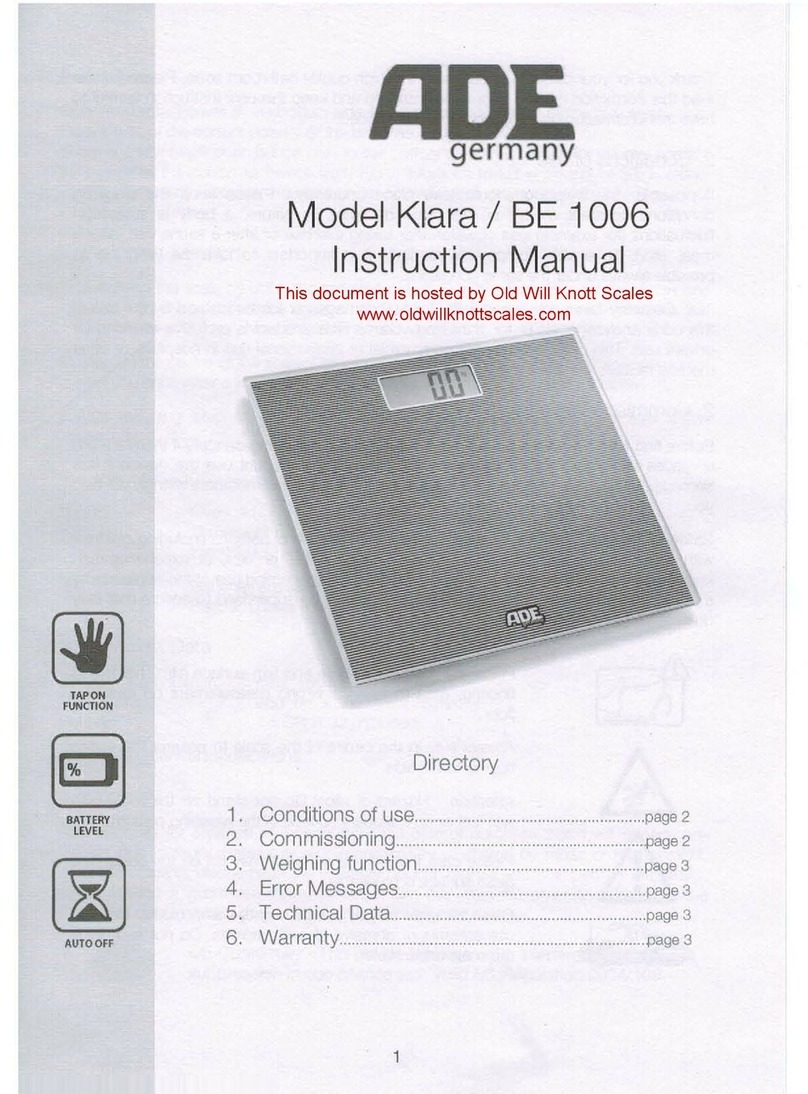 ADE Klara BE 1006 instruction manual