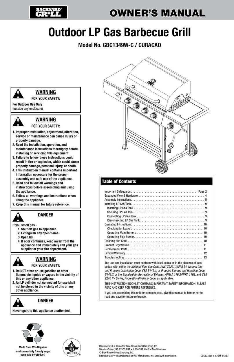 Backyard gbc1349w-c/curacao User manual