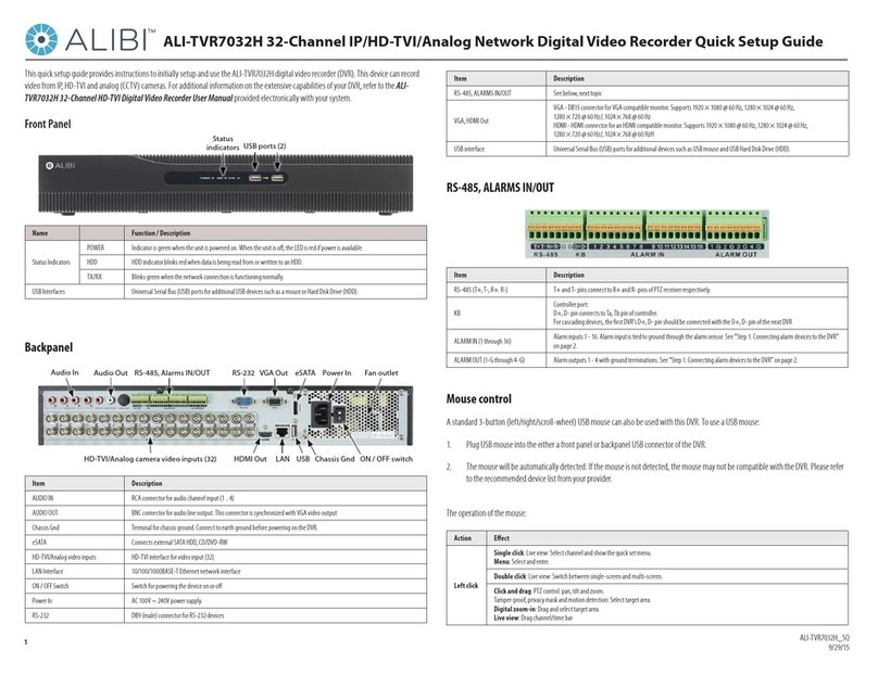 ALIBI ALI-TVR7032H User manual