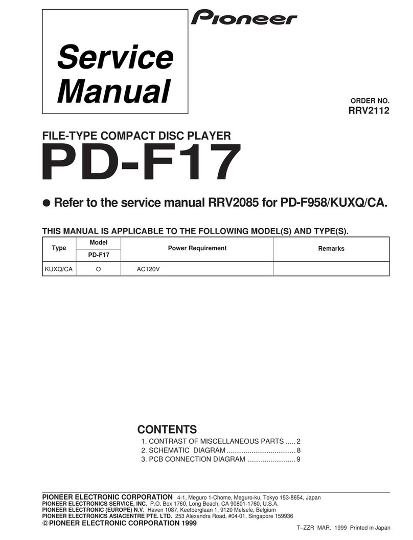 Pioneer Elite PD-F17 User manual