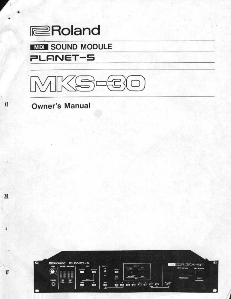 Roland MKS-30 User manual Roland MKS-30 User manual