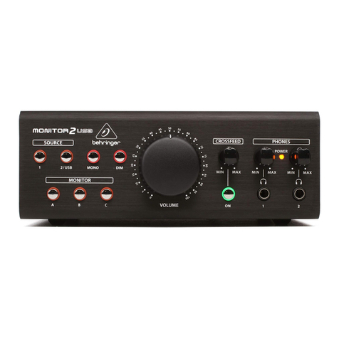 Behringer monitor2usb User manual