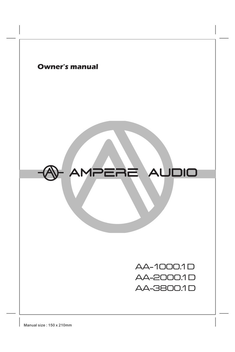 Ampere Audio AA-1000.1D owner's manual