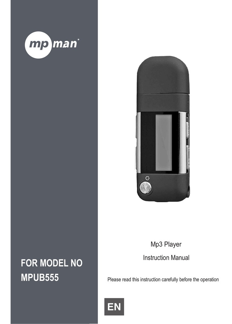 MP-Man MPUB555 instruction manual