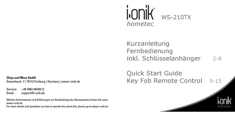 i-onik WS-210TX quick start guide