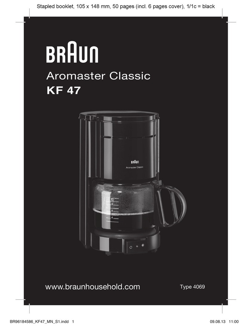 Braun Aromaster KF 47 instructions