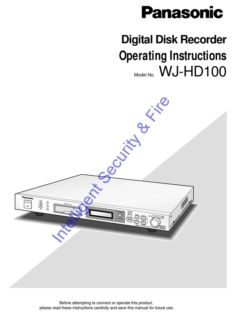 Panasonic WJHD100 - DIGITAL DISC RECORDE User manual