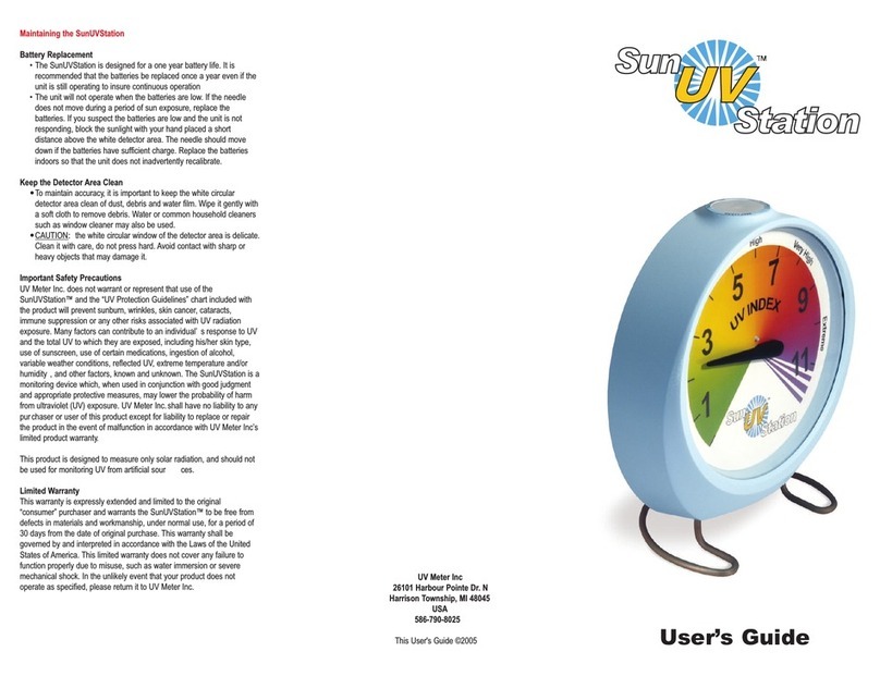 UV SunUVStatio user guide