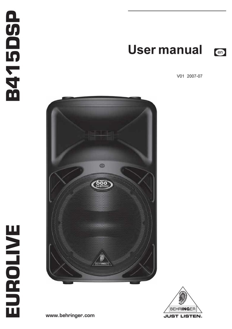 Behringer Eurolive B415DSP User manual