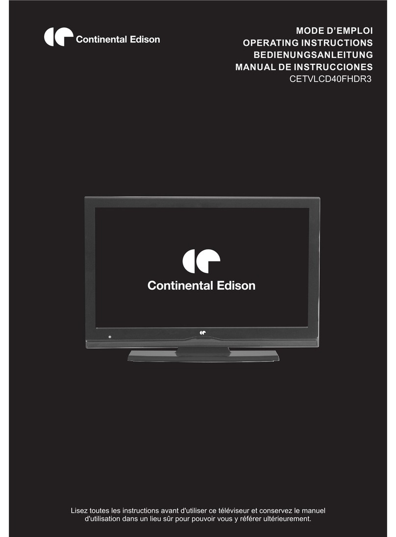 CONTINENTAL EDISON CETVLCD40FHDR3 User manual