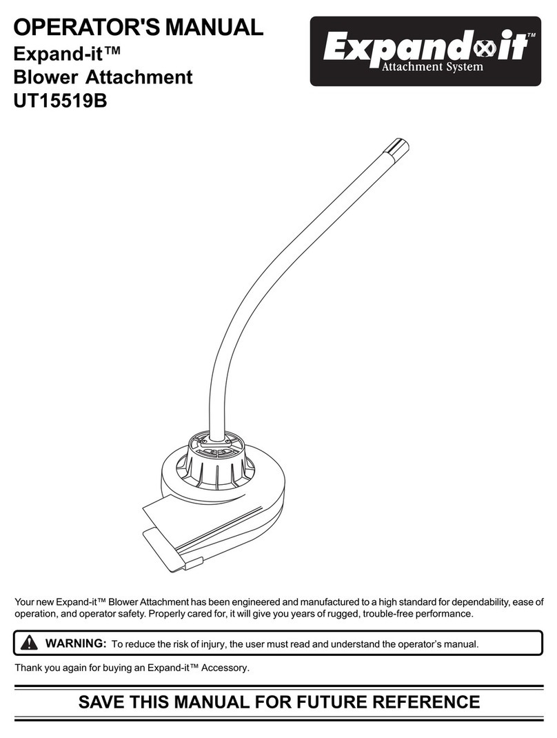 TTI Expand-it UT15519B Operator's manual