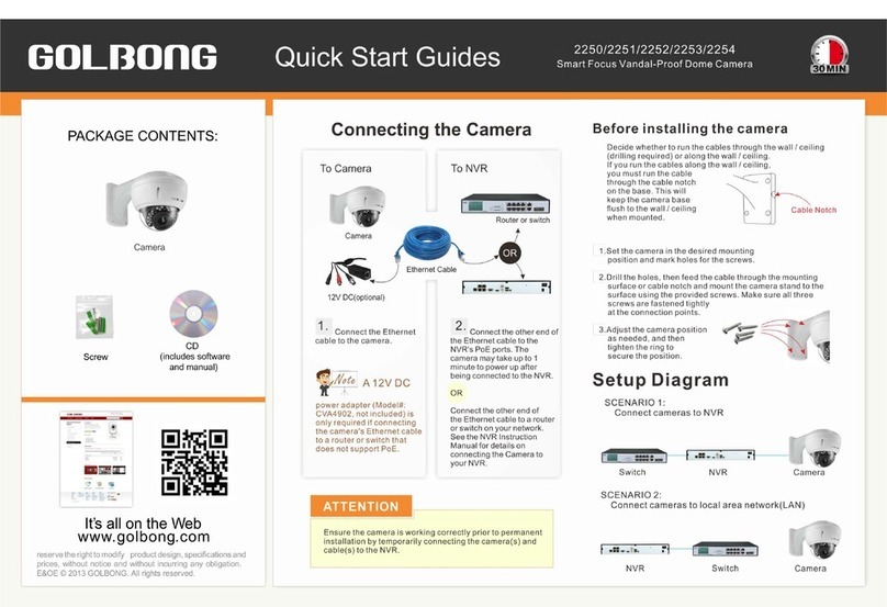 Golbong 2250 Quick start guides