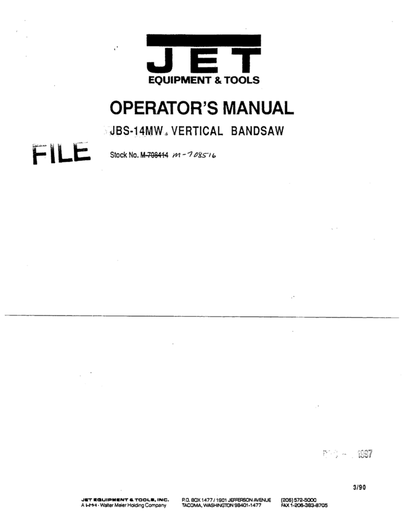 Jet JBS-14MW User manual