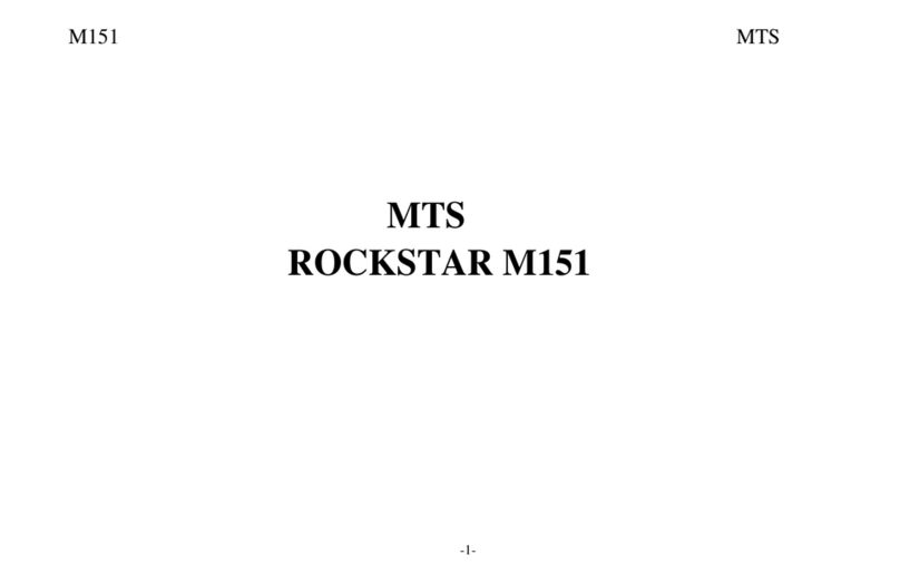 MTS Systems ROCKSTAR M151 User manual