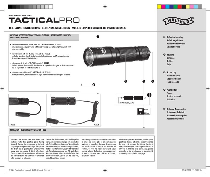 Walther TACTICAL PRO User manual