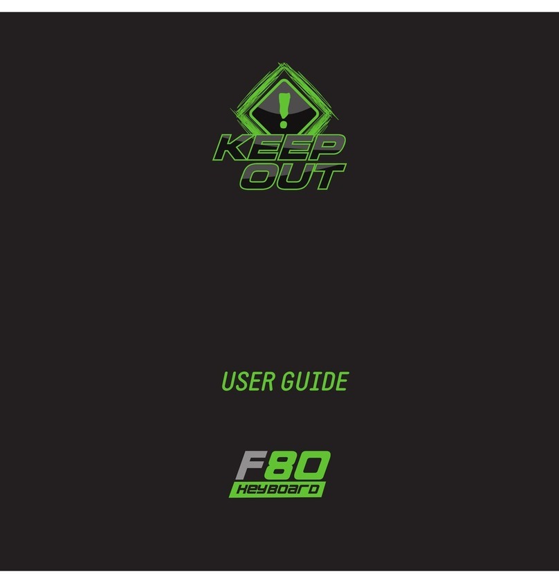 KeepOut F80 User manual