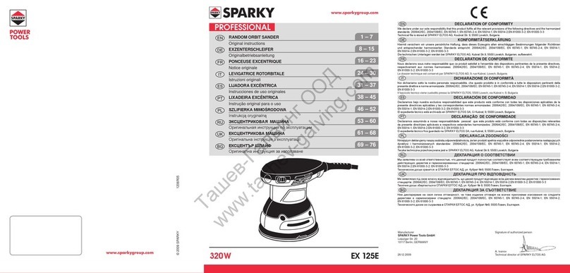 Sparky Group EX 125E User manual