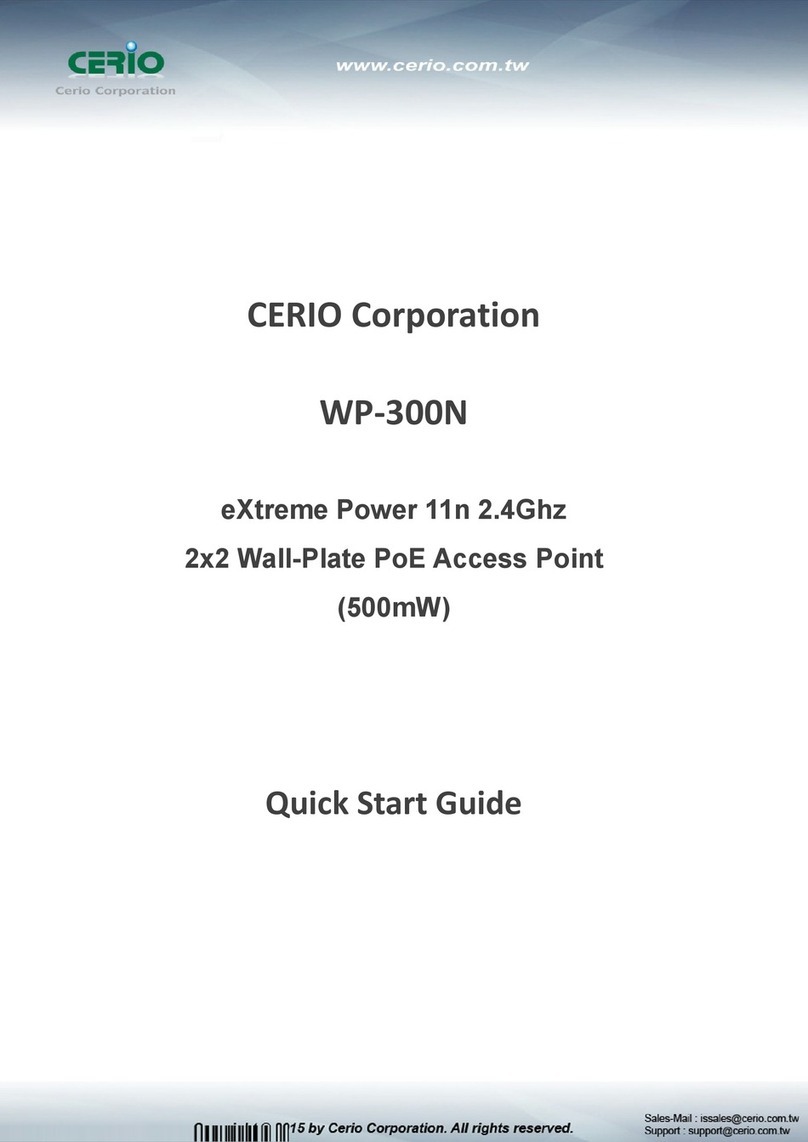 Cerio WP-300N User manual