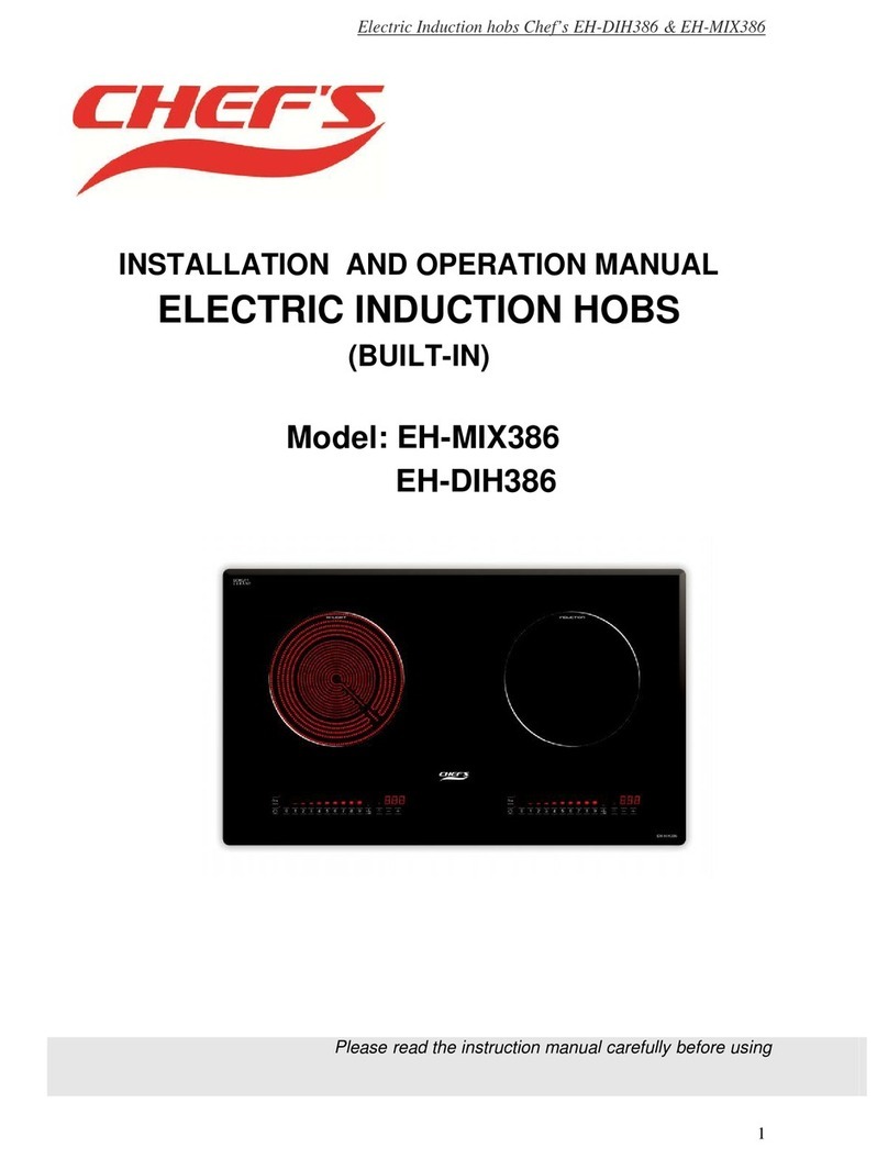 Chef's EH-MIX386 Installation and operation manual