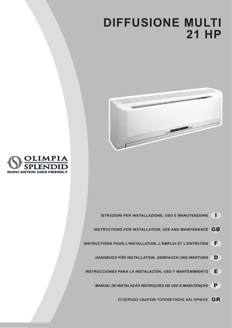 Olimpia splendid Diffusione Multi 21 HP Parts list manual